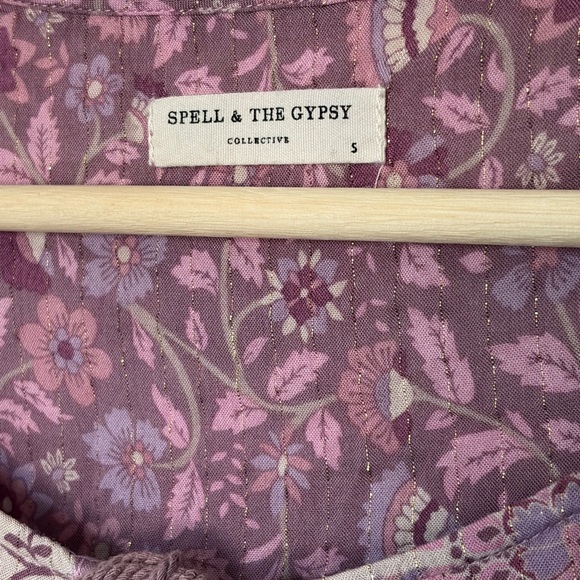 Spell ✨ Dahlia Mulberry Blouse - Size S - Picture 2 of 12